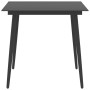 Juego de comedor para jardín 5 piezas negro de vidaXL, Conjuntos de jardín - Ref: Foro24-3060065, Precio: 359,62 €, Descuento: %