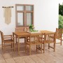 Garden dining set 7 pieces solid teak wood by vidaXL, Garden sets - Ref: Foro24-3059947, Price: 1,00 €, Discount: %