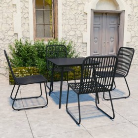 5-teiliges Garten-Essset aus synthetischem Rattan und Glas von vidaXL, Gartensets - Ref: Foro24-3060244, Preis: 514,31 €, Rab...