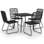 5-piece garden dining set synthetic rattan and glass by vidaXL, Garden sets - Ref: Foro24-3060244, Price: 514,31 €, Discount: %