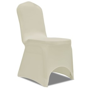 Elastic chair covers cream color 100 units by vidaXL, Covers - Ref: Foro24-274768, Price: 299,50 €, Discount: %