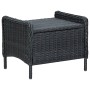 Set muebles jardín 3 pzas ratán sintético gris oscuro y cojines de vidaXL, Conjuntos de jardín - Ref: Foro24-3060154, Precio:...