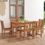 Garten-Essgruppe 7-teilig aus massivem Teakholz von vidaXL, Gartensets - Ref: Foro24-3059930, Preis: 805,12 €, Rabatt: %