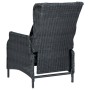 Set muebles jardín 3 pzas ratán sintético gris oscuro y cojines de vidaXL, Conjuntos de jardín - Ref: Foro24-3060148, Precio:...