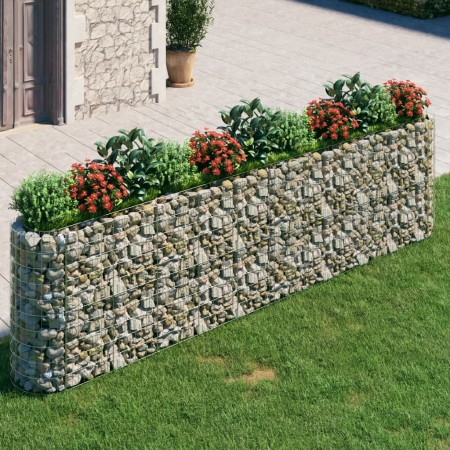 Arriate de gaviones de hierro galvanizado 400x50x100 cm de vidaXL, Maceteros y jardineras - Ref: Foro24-152036, Precio: 144,9...