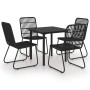 5-piece garden dining set synthetic rattan and glass by vidaXL, Garden sets - Ref: Foro24-3060250, Price: 526,01 €, Discount: %