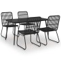 5-piece synthetic rattan and glass garden dining set by vidaXL, Garden sets - Ref: Foro24-3060245, Price: 634,67 €, Discount: %