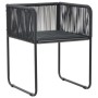 Set de comedor de jardín de 5 piezas PVC ratán negro de vidaXL, Conjuntos de jardín - Ref: Foro24-3060101, Precio: 479,35 €, ...