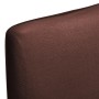 Straight elastic chair cover 6 units brown by vidaXL, Covers - Ref: Foro24-131423, Price: 22,20 €, Discount: %