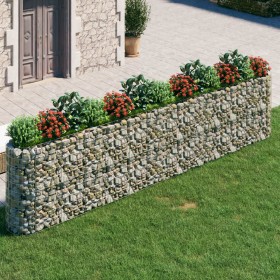 Arriate de gaviones de hierro galvanizado 470x50x100 cm de vidaXL, Maceteros y jardineras - Ref: Foro24-152037, Precio: 148,9...