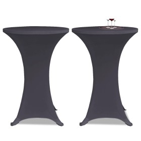 Elastic table cover 2 units 70 cm anthracite gray by vidaXL, Covers - Ref: Foro24-131429, Price: 25,16 €, Discount: %