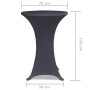 Elastic table cover 2 units 70 cm anthracite gray by vidaXL, Covers - Ref: Foro24-131429, Price: 25,16 €, Discount: %