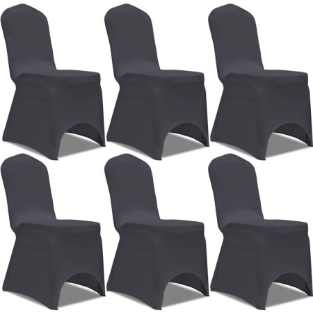 Elastic chair cover 6 units anthracite gray by vidaXL, Covers - Ref: Foro24-131412, Price: 22,76 €, Discount: %