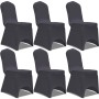 Elastic chair cover 6 units anthracite gray by vidaXL, Covers - Ref: Foro24-131412, Price: 22,76 €, Discount: %