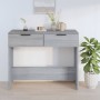 Sonoma gray plywood console table 90x36x75 cm by vidaXL, Side tables - Ref: Foro24-817073, Price: 54,62 €, Discount: %