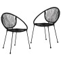 Garden dining set 3 pieces black PVC rattan by vidaXL, Garden sets - Ref: Foro24-3060219, Price: 277,38 €, Discount: %