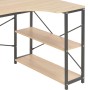 Black and oak computer desk 120x72x70 cm by vidaXL, Desks - Ref: Foro24-20264, Price: 115,70 €, Discount: %