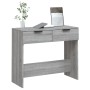 Sonoma gray plywood console table 90x36x75 cm by vidaXL, Side tables - Ref: Foro24-817073, Price: 54,62 €, Discount: %