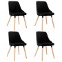 Dining chairs 4 units black velvet by vidaXL, dining chairs - Ref: Foro24-3060300, Price: 352,17 €, Discount: %