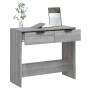 Sonoma gray plywood console table 90x36x75 cm by vidaXL, Side tables - Ref: Foro24-817073, Price: 54,62 €, Discount: %