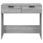 Sonoma gray plywood console table 90x36x75 cm by vidaXL, Side tables - Ref: Foro24-817073, Price: 54,62 €, Discount: %