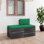 Pallet garden furniture 2 pieces with solid pine wood cushions by vidaXL, Garden sets - Ref: Foro24-3061676, Price: 134,03 €,...