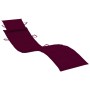 Garden lounger with table and cushion in solid acacia wood by vidaXL, Loungers - Ref: Foro24-3061596, Price: 190,14 €, Discou...