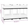 Polypropylene flower bed 120x40x71 cm by vidaXL, Pots and planters - Ref: Foro24-153314, Price: 78,37 €, Discount: %