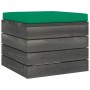 Gartenpalette Hocker 2 Stück Kissen massives Kiefernholz von vidaXL, Modulare Sofas für den Außenbereich - Ref: Foro24-306171...