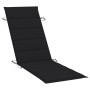 Garden lounger with table and cushion in solid acacia wood by vidaXL, Loungers - Ref: Foro24-3061594, Price: 190,14 €, Discou...