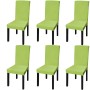 Elastic straight chair cover 6 units green by vidaXL, Covers - Ref: Foro24-131424, Price: 22,20 €, Discount: %