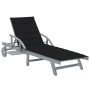 Garden lounger with solid acacia wood cushion by vidaXL, Loungers - Ref: Foro24-3061336, Price: 201,34 €, Discount: %