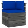 Garden pallet furniture 5 pieces cushions solid pine wood by vidaXL, Garden sets - Ref: Foro24-3061825, Price: 489,71 €, Disc...