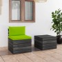 Pallet garden furniture 2 pieces with solid pine wood cushions by vidaXL, Garden sets - Ref: Foro24-3061670, Price: 128,34 €,...