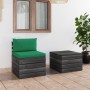 Pallet garden furniture 2 pieces with solid pine wood cushions by vidaXL, Garden sets - Ref: Foro24-3061664, Price: 121,57 €,...