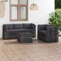 Garden pallet furniture 6 pieces cushions solid pine wood by vidaXL, Garden sets - Ref: Foro24-3061887, Price: 613,64 €, Disc...