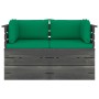 2-seater garden pallet sofa and solid pine wood cushions by vidaXL, Garden sets - Ref: Foro24-3061736, Price: 216,48 €, Disco...