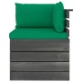 2-seater garden pallet sofa and solid pine wood cushions by vidaXL, Garden sets - Ref: Foro24-3061736, Price: 216,48 €, Disco...