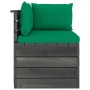 2-seater garden pallet sofa and solid pine wood cushions by vidaXL, Garden sets - Ref: Foro24-3061736, Price: 216,48 €, Disco...