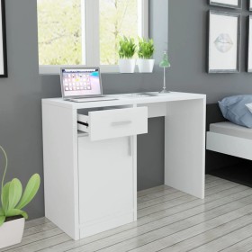 Desk with drawer and white cabinet 100x40x73 cm by vidaXL, Desks - Ref: Foro24-243058, Price: 79,71 €, Discount: %