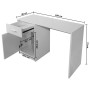 Desk with drawer and white cabinet 100x40x73 cm by vidaXL, Desks - Ref: Foro24-243058, Price: 95,58 €, Discount: %