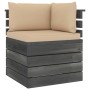 2-Sitzer-Gartensofa aus Paletten und Kissen aus massivem Kiefernholz von vidaXL, Gartensets - Ref: Foro24-3061734, Preis: 267...