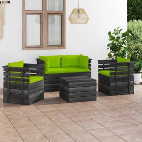 Gartenpalettenmöbel 5 Stück Kissen aus massivem Kiefernholz von vidaXL, Gartensets - Ref: Foro24-3061826, Preis: 463,18 €, Ra...