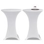 Elastic table cover for high table Ø 60 cm White 2 units by vidaXL, Covers - Ref: Foro24-241201, Price: 28,14 €, Discount: %