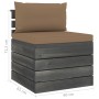 Pallet furniture for garden 6 pcs solid pine wood cushions by vidaXL, Garden sets - Ref: Foro24-3061955, Price: 591,22 €, Dis...