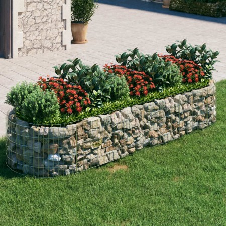 Arriate de gaviones de hierro galvanizado 300x100x50 cm de vidaXL, Maceteros y jardineras - Ref: Foro24-152041, Precio: 84,99...