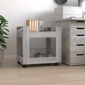 Carrito de escritorio contrachapada gris Sonoma 60x45x60 cm de vidaXL, Carros e islas - Ref: Foro24-816606, Precio: 51,99 €, ...