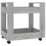 Carrito de escritorio contrachapada gris Sonoma 60x45x60 cm de vidaXL, Carros e islas - Ref: Foro24-816606, Precio: 51,74 €, ...