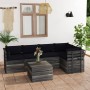 Pallet furniture for garden 6 pcs solid pine wood cushions by vidaXL, Garden sets - Ref: Foro24-3061954, Price: 565,49 €, Dis...