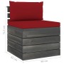 Garden pallet furniture 7 pieces pine wood cushions by vidaXL, Garden sets - Ref: Foro24-3061920, Price: 594,40 €, Discount: %